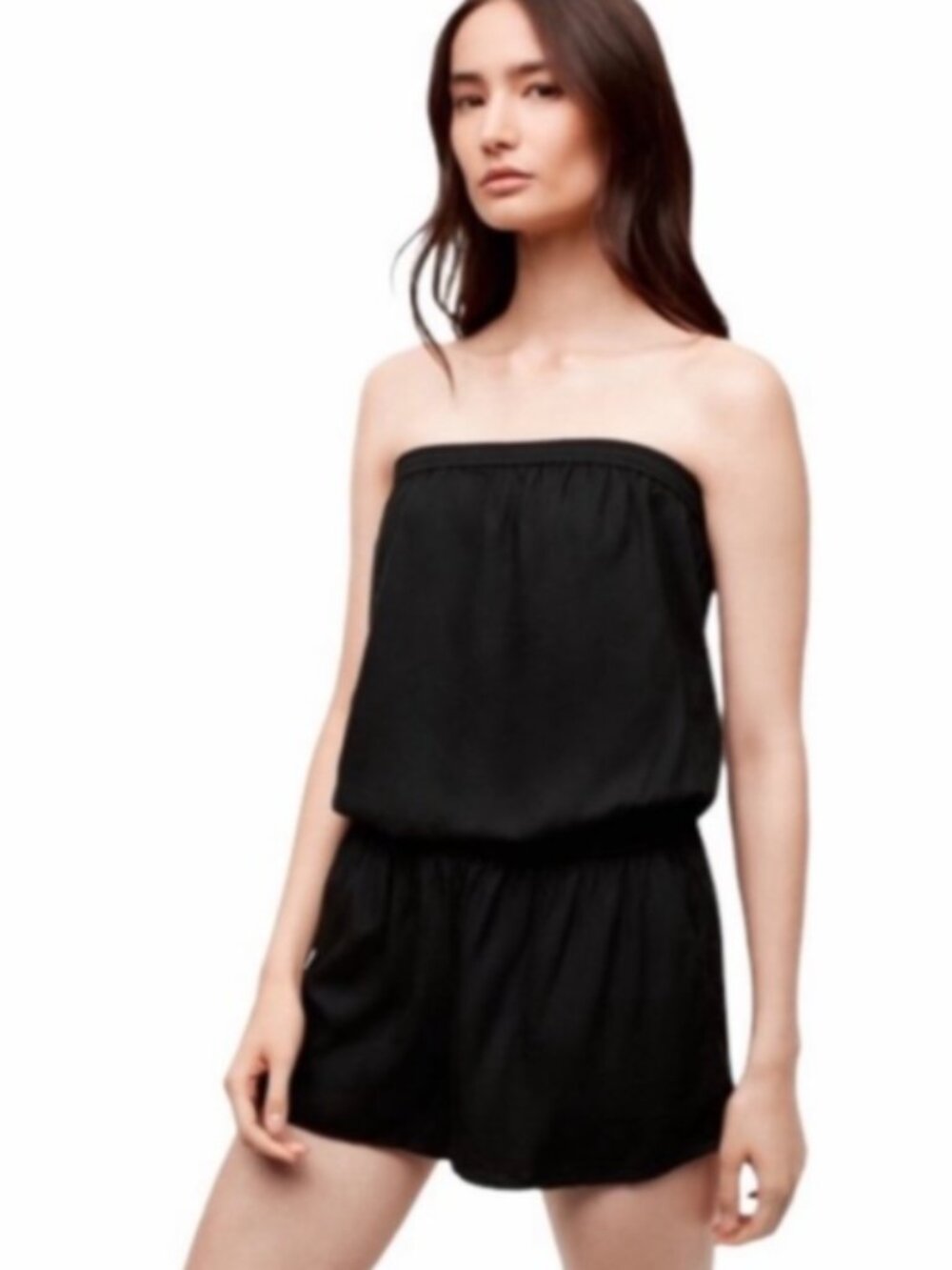 Aritzia Talula Strapless Cropsey Romper